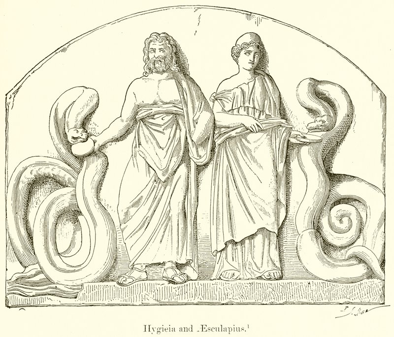 Higía y Esculapio de English School