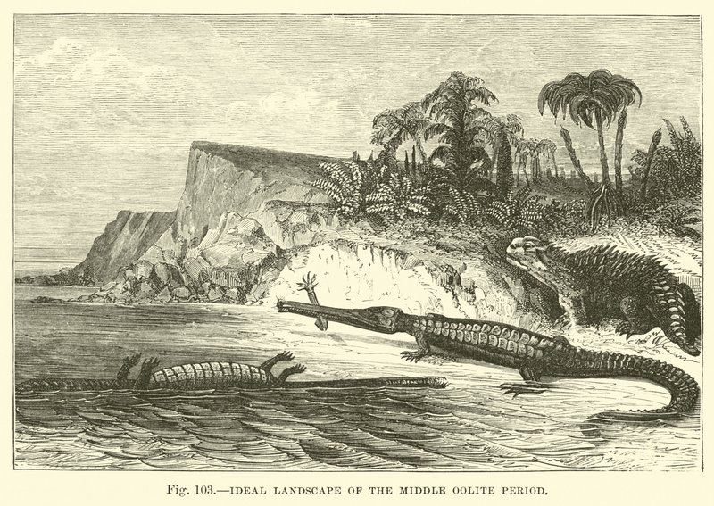 Paisaje Ideal del Período Oolítico Medio de English School