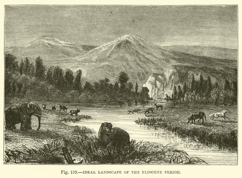 Paisaje Ideal del Período Plioceno de English School