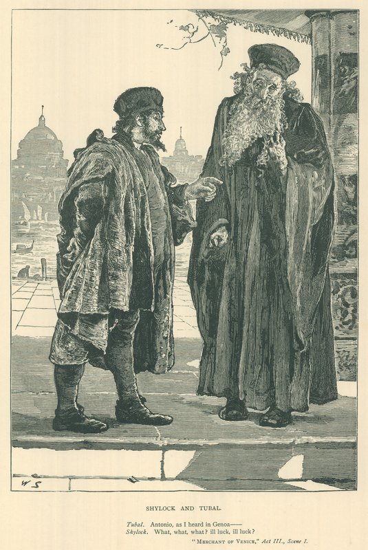 Ilustración para El mercader de Venecia de English School