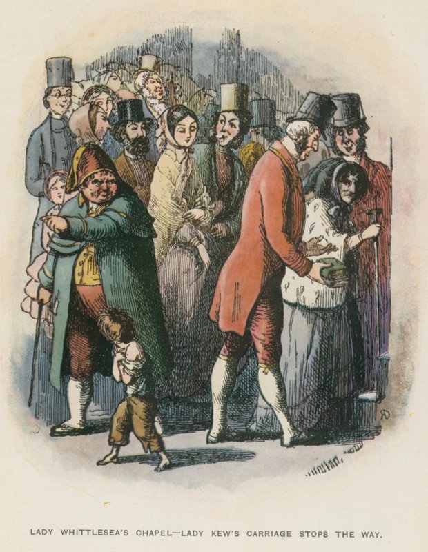 Ilustración para Los Newcomes de Thackeray de English School