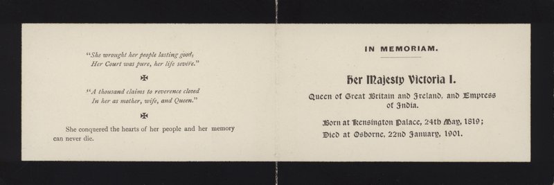 In Memoriam - Reina Victoria de English School