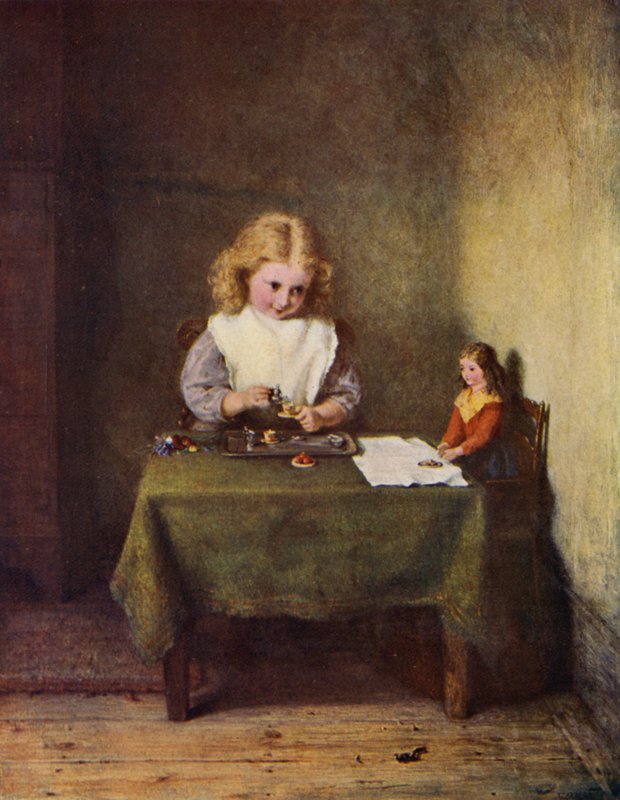 En la guardería (litografia en color) de English School
