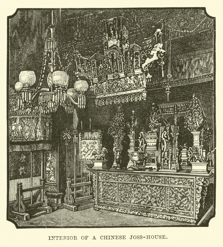 Interior de una Casa de Joss China de English School