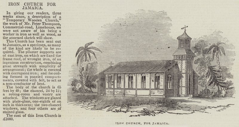 Iglesia de hierro para Jamaica de English School