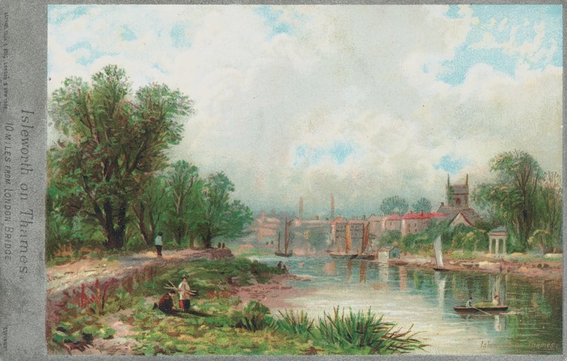 Isleworth en el río Támesis de English School