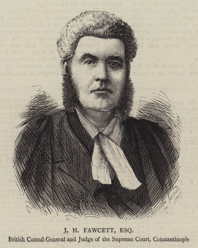 J H Fawcett, Esquire (grabado) de English School
