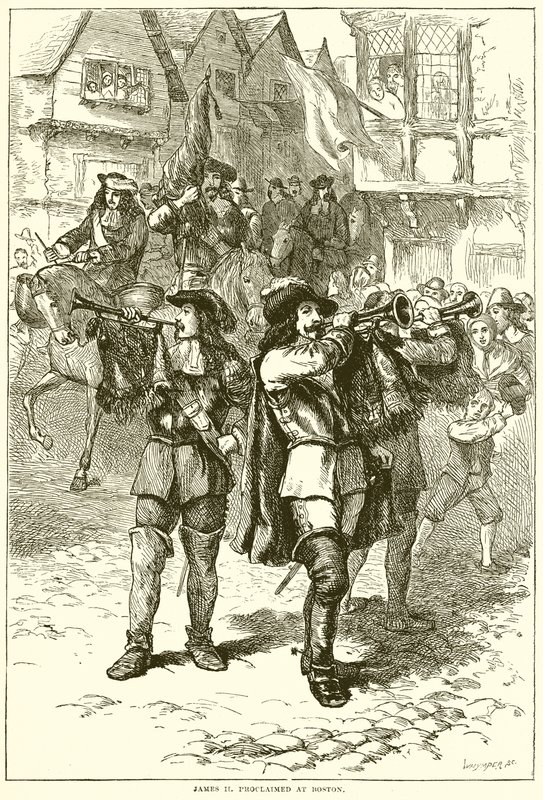 Proclamación de Jacobo II en Boston de English School