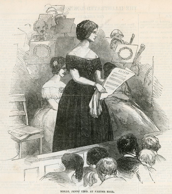 Jenny Lind en Exeter Hall de English School