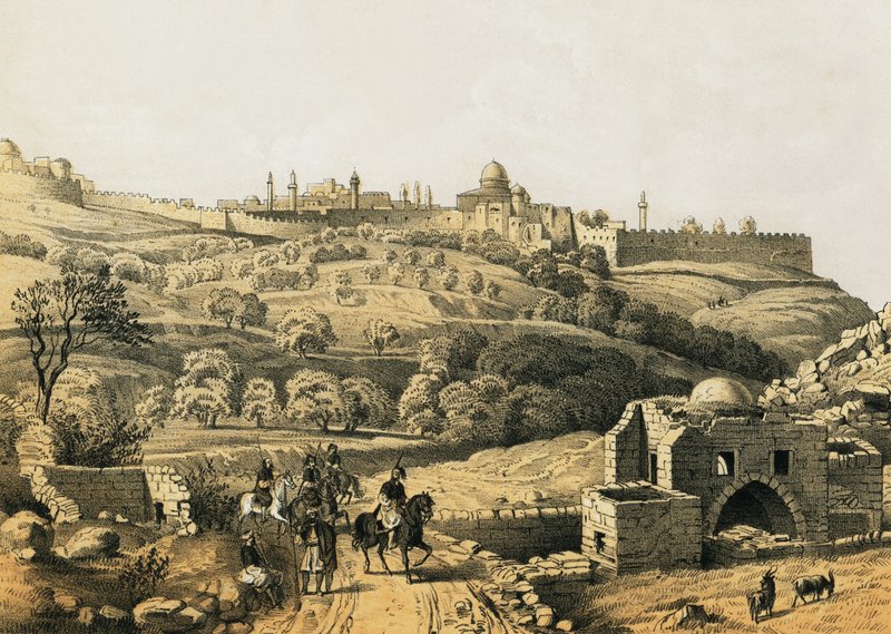 Jerusalén desde el pozo de Job de English School