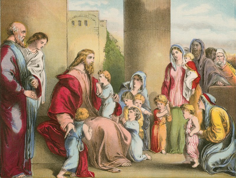 Jesús y los niños de English School