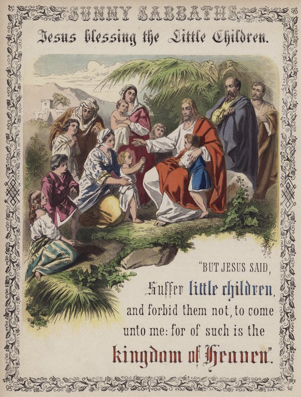 Jesús bendiciendo a los niños de English School