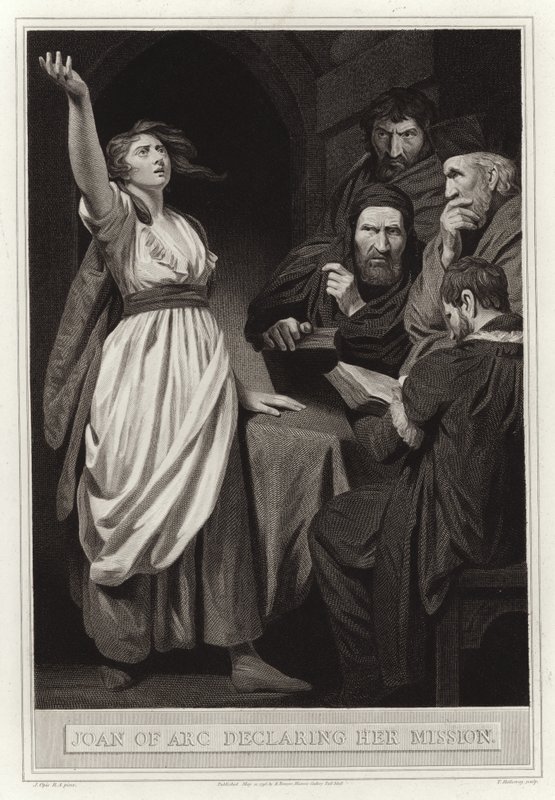 Juana de Arco declarando su misión de English School