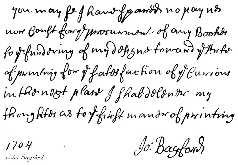 John Bagford de English School