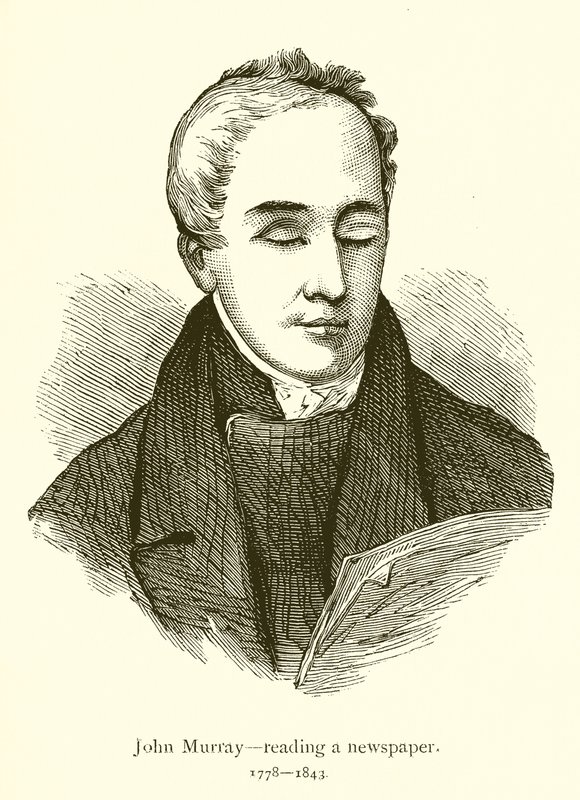 John Murray, leyendo un periódico de English School