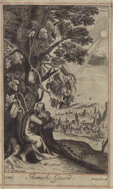 La calabaza de Jonás (grabado) de English School