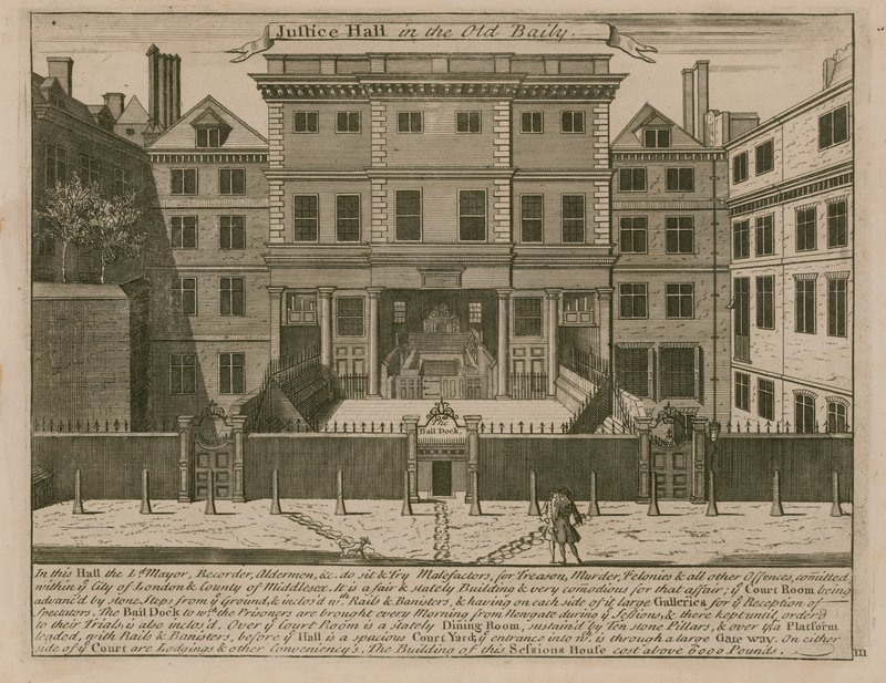 Salón de Justicia en Old Bailey de English School
