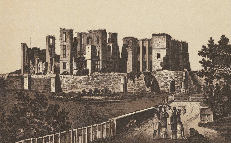 Castillo de Kenilworth (litografía) de English School