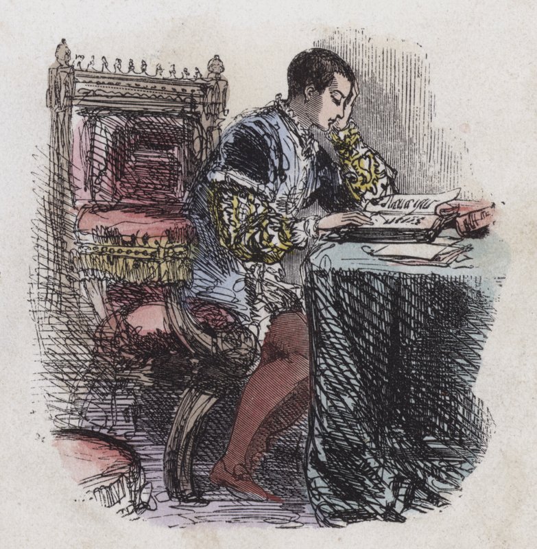 El rey Eduardo VI leyendo de English School