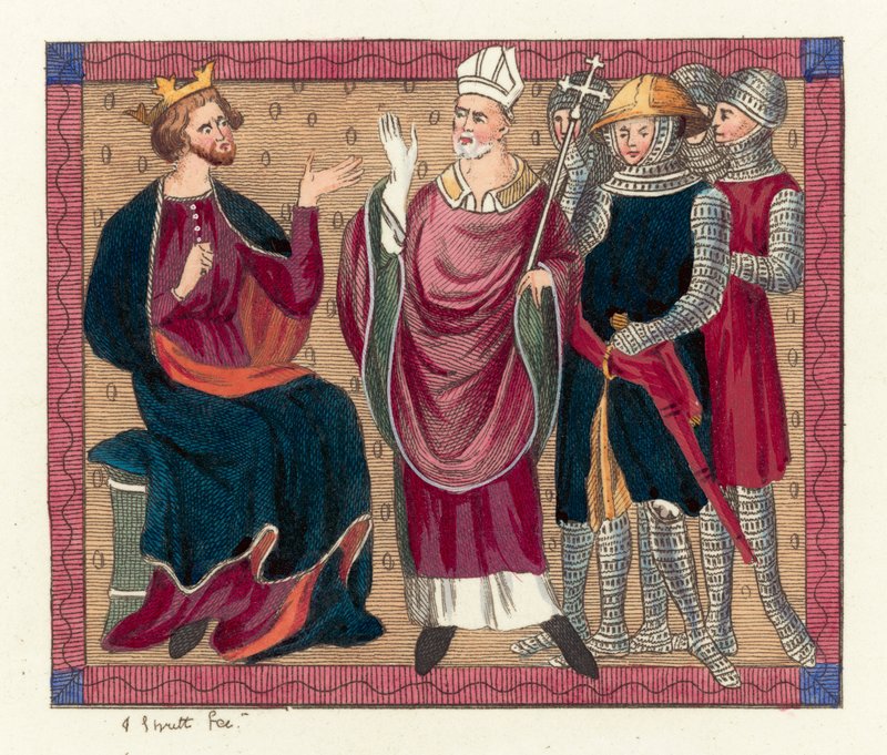 El rey Enrique II y Tomás Becket de English School