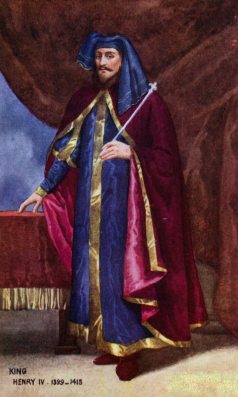 Rey Enrique IV (litografía en color) de English School