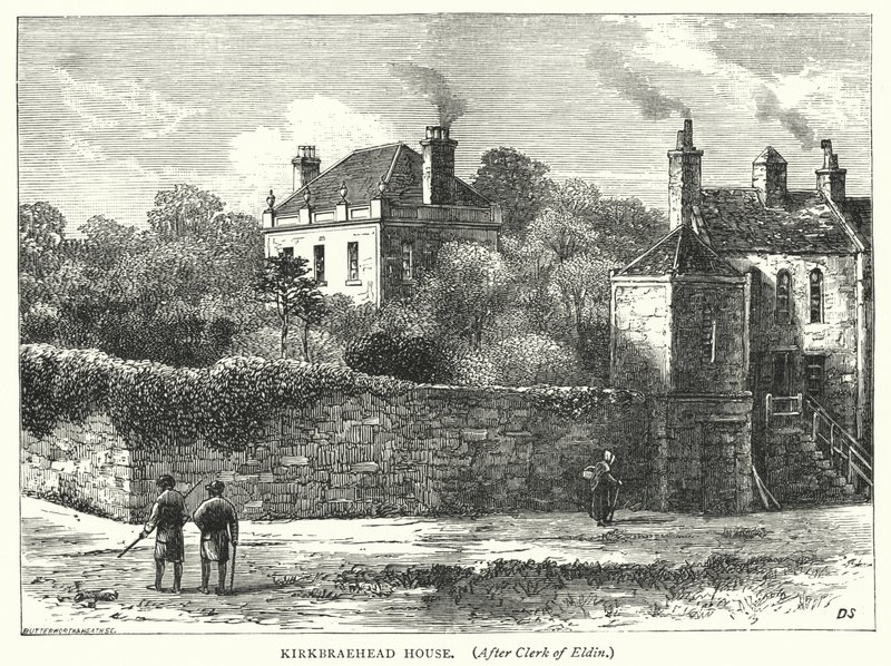 Casa Kirkbraehead (grabado) de English School