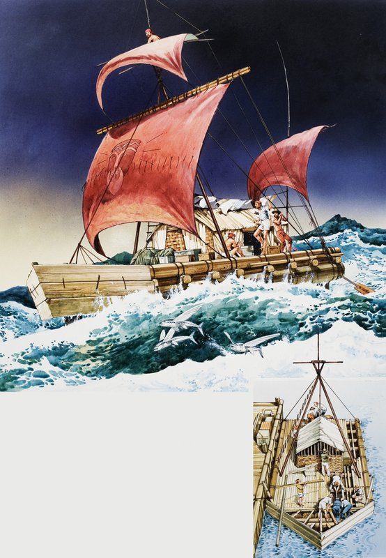 Kon-Tiki en su viaje épico de English School