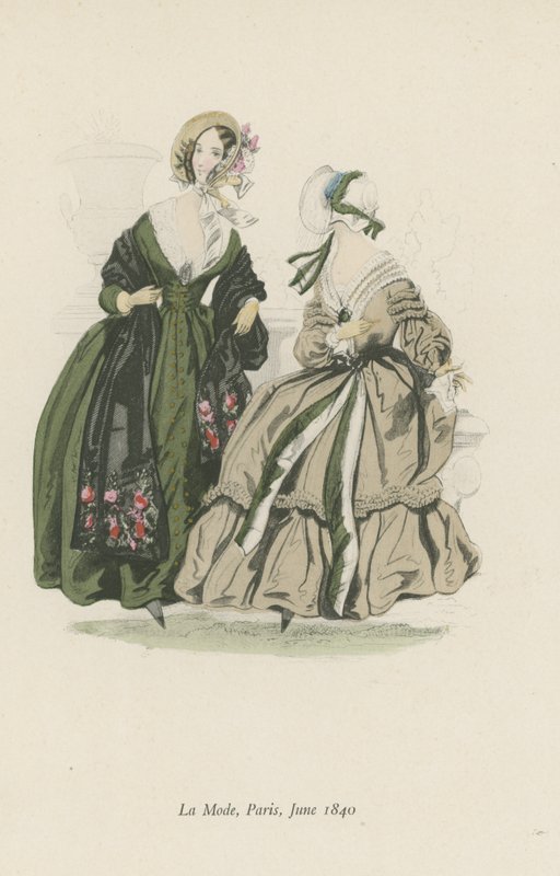 La Mode, París, junio 1840 de English School