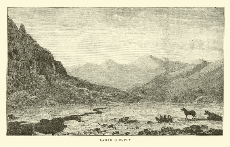 Paisaje de Ladak de English School