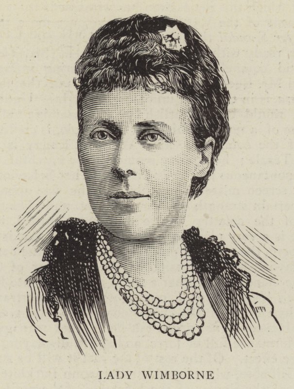 Lady Wimborne (grabado) de English School