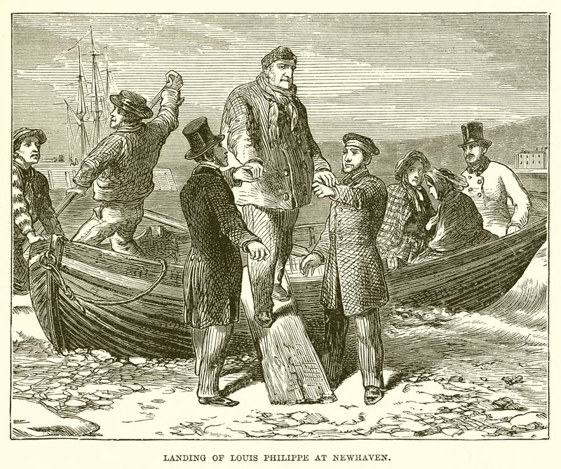 Desembarco de Luis Felipe en Newhaven de English School