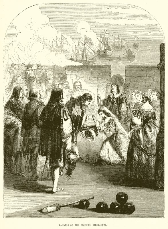 Desembarco de la princesa Henrietta de English School
