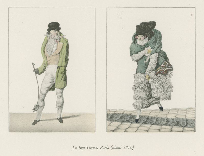 Le Bon Genre, París (alrededor de 1810) de English School