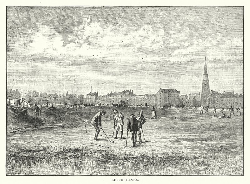 Leith Links (grabado) de English School
