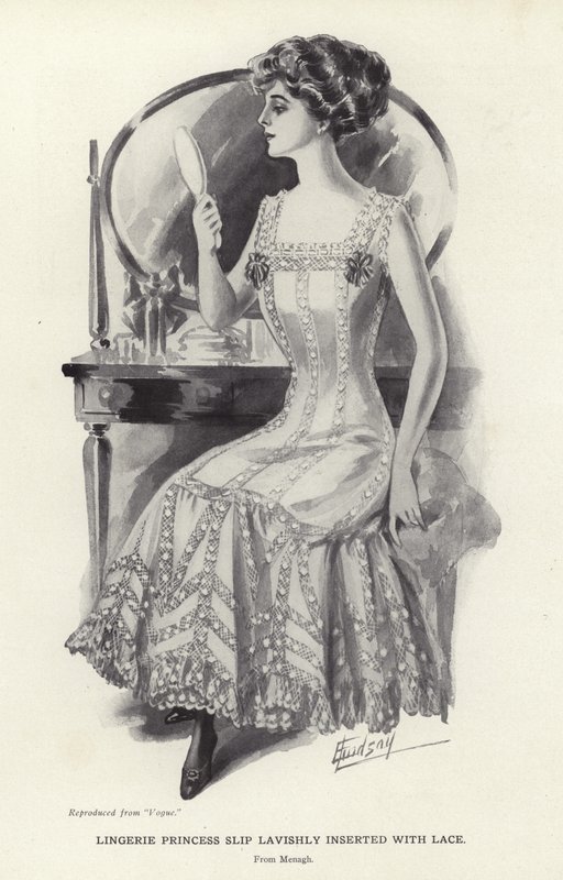 Princesa de lencería con encaje insertado lujosamente de English School