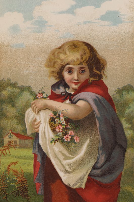 Pequeña olvidada (cromolito) de English School