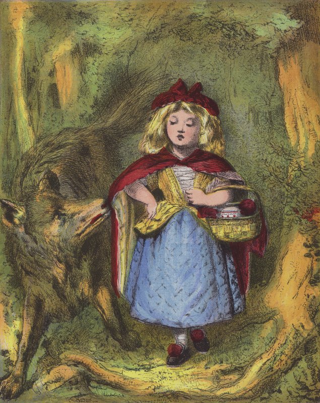 Caperucita Roja (cromolito) de English School