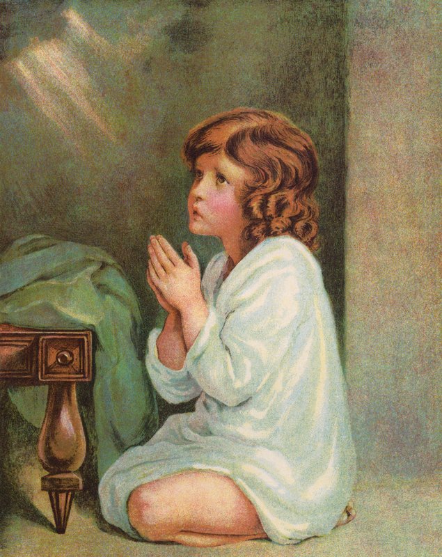 El pequeño Samuel (litografía en color) de English School