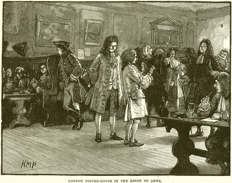 Café de Londres en el reinado de Ana de English School