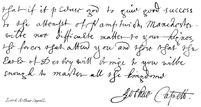 Lord Arthur Capell de English School