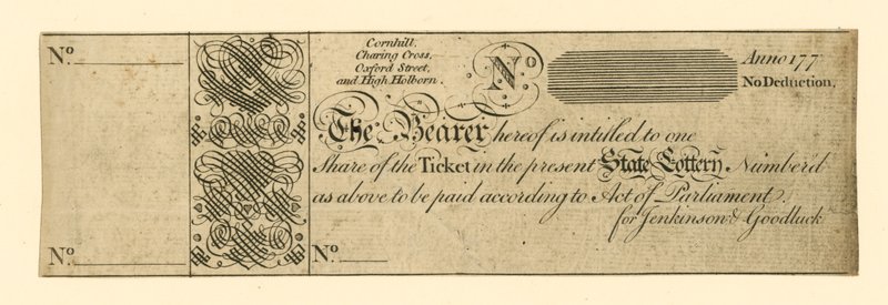 Boleto de lotería de English School