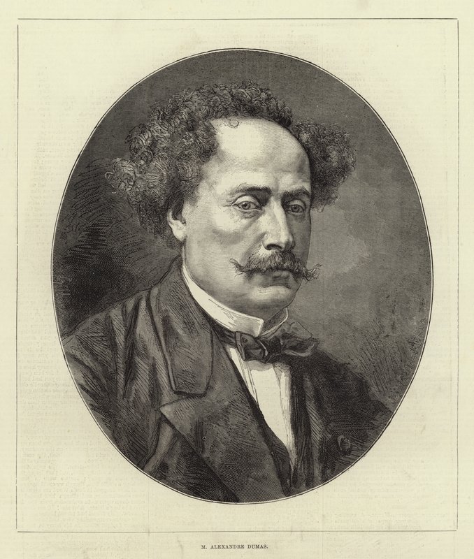 Alexandre Dumas (grabado) de English School