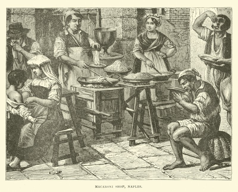 Tienda de macarrones, Nápoles de English School