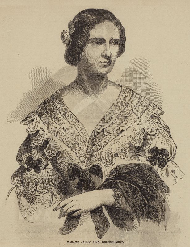 Madame Jenny Lind Goldschmidt (grabado) de English School
