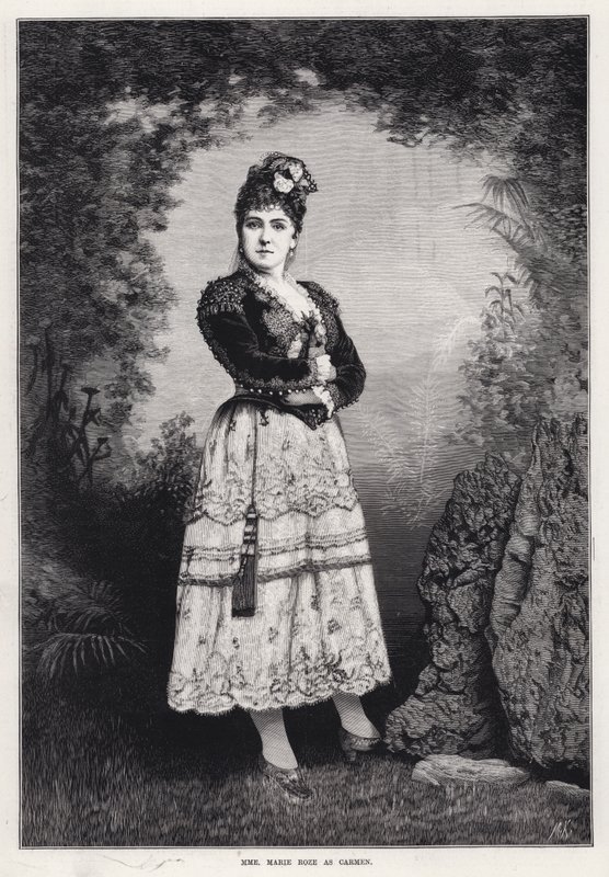 Madame Marie Roze como Carmen de English School