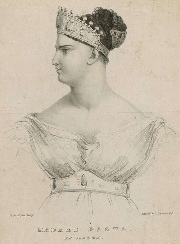 Madame Pasta como Medea de English School