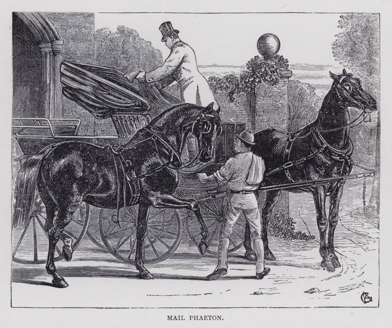 Mail Phaeton (grabado) de English School