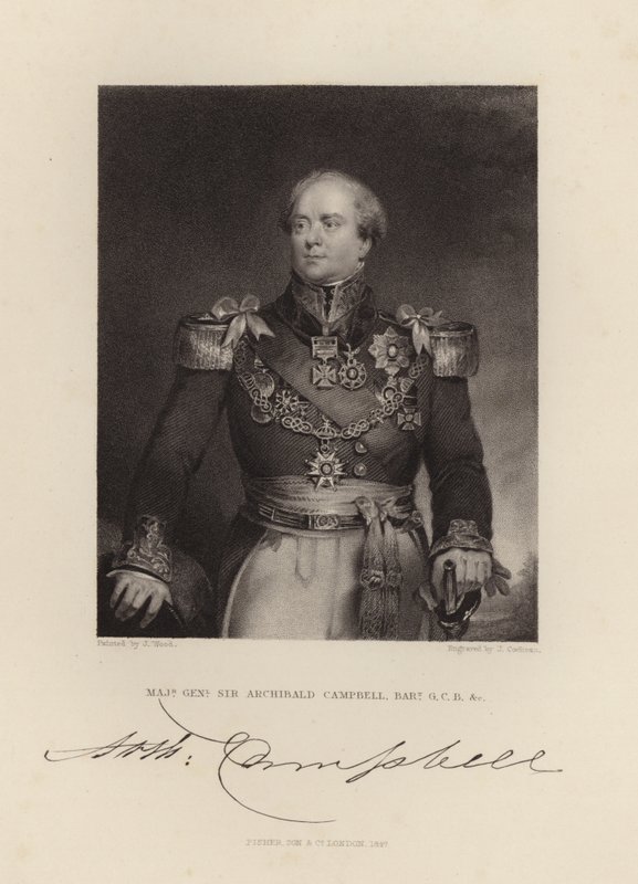 Mayor General Sir Archibald Campbell de English School