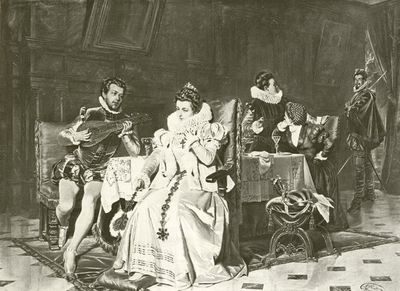 María Estuardo y Rizzio de English School