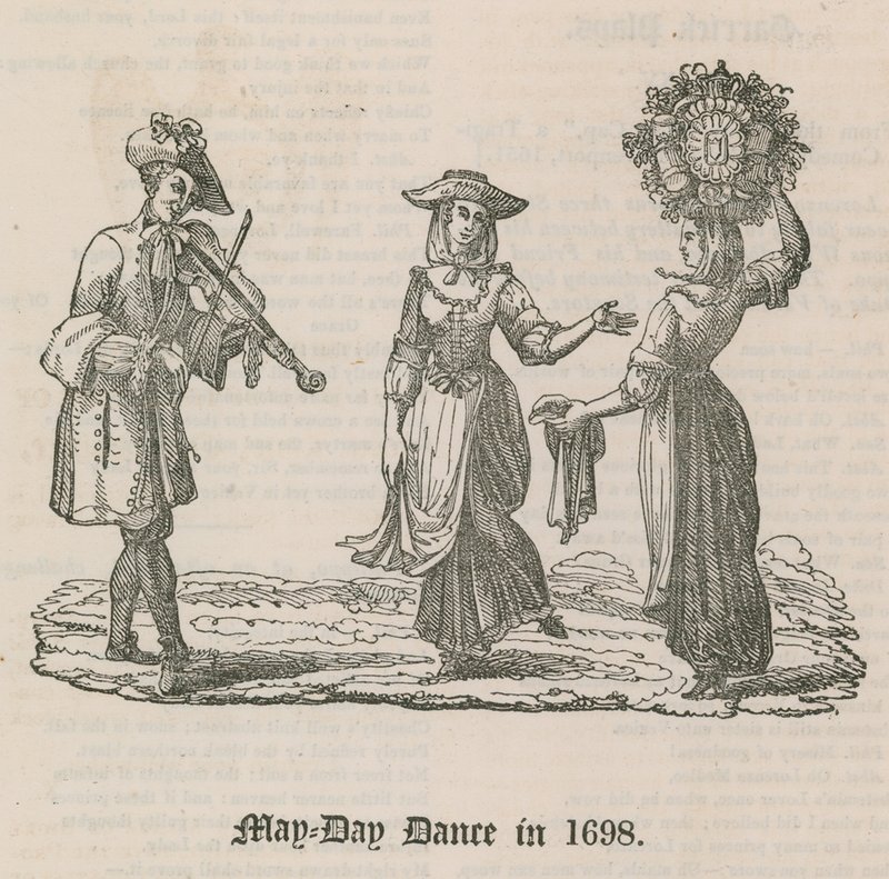 Baile del Primero de Mayo en 1698 de English School
